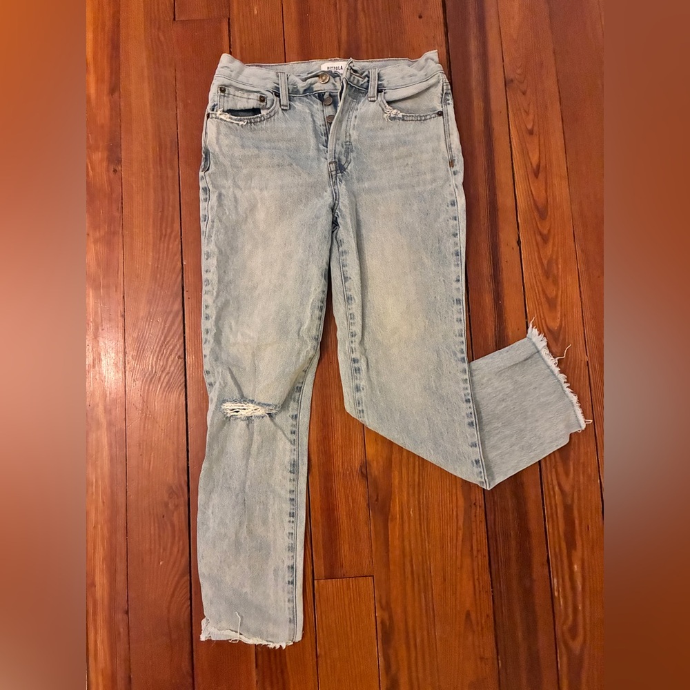 Pistola Blue Distressed Women Jeans